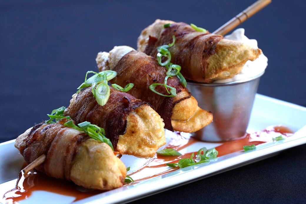 Crispy Bacon Pierogi at Soho